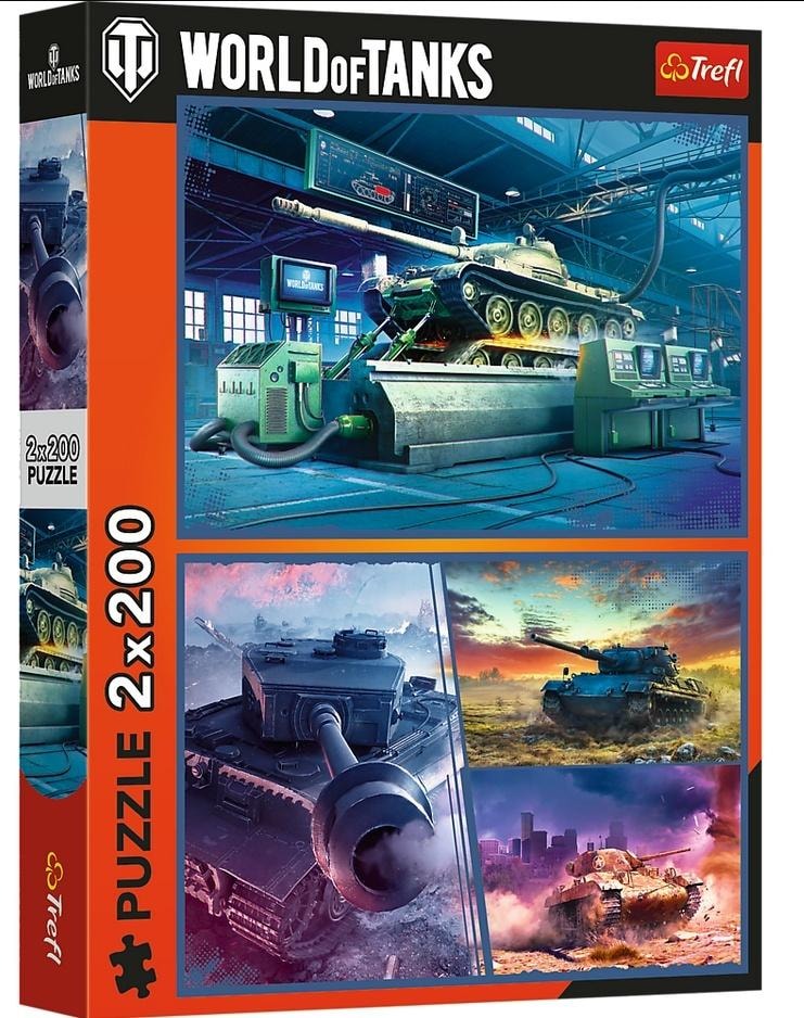 Trefl Puzzle 2x200 Armored mission - ideal as a gift for a military fan