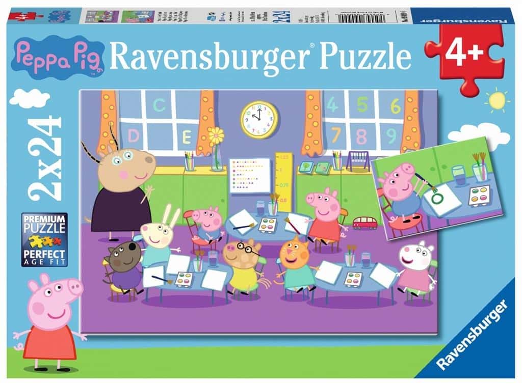 Ravensburger Puzzle 2x24 - Peppa Pig and the whole class
