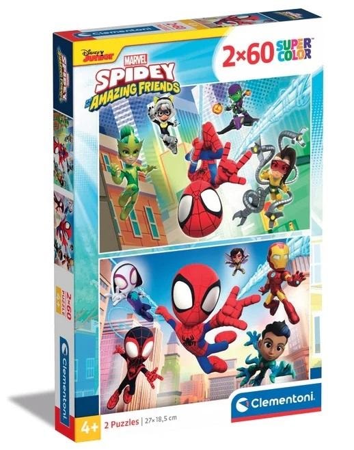 Puzzle 2x60 Super kolor Spidey 21625