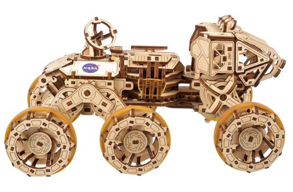 Ugears 3D Puzzle Mars Rover Crewed - discover the space adventure!
