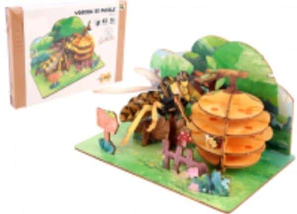 Pro Kids 3D wooden puzzle bees and beehives in nature