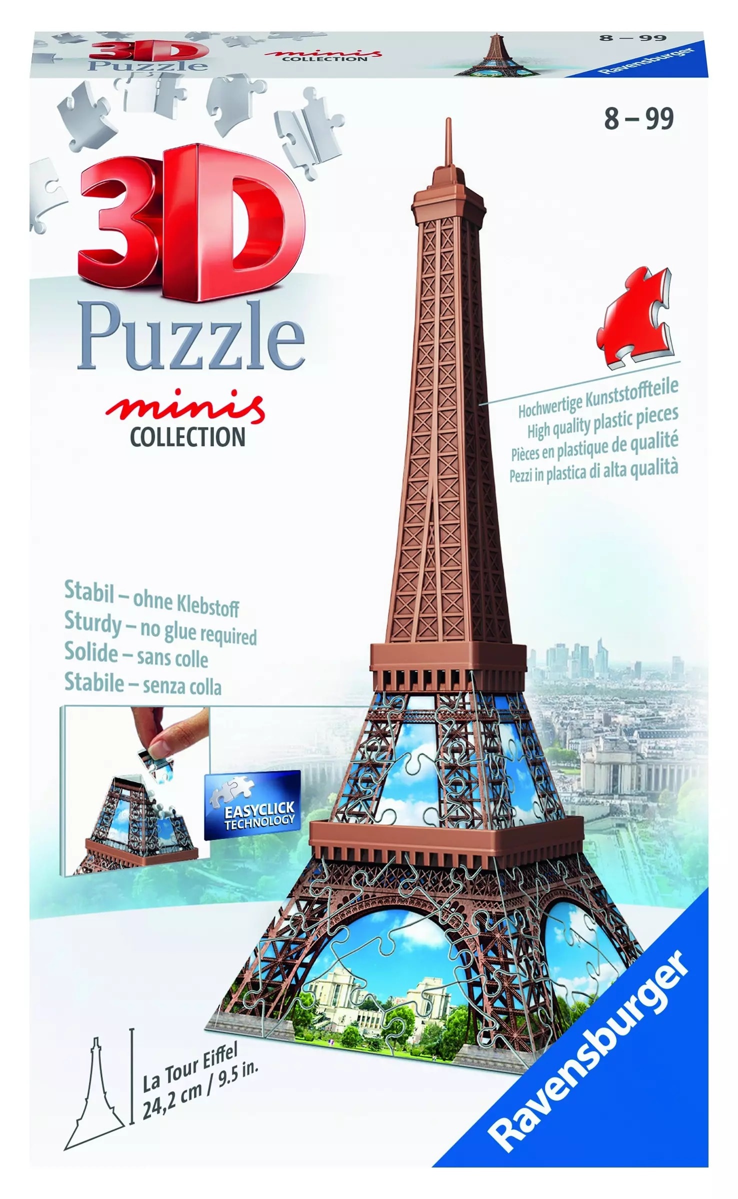 Ravensburger 3D Puzzle Mini Buildings: Eiffel Tower - perfect as a gift