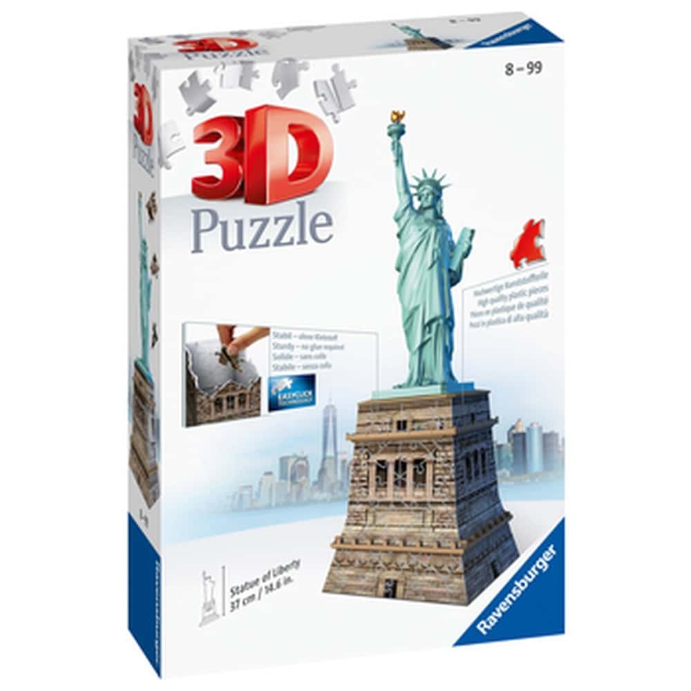3D Puzzle Statue of Liberty - architectural icon to build