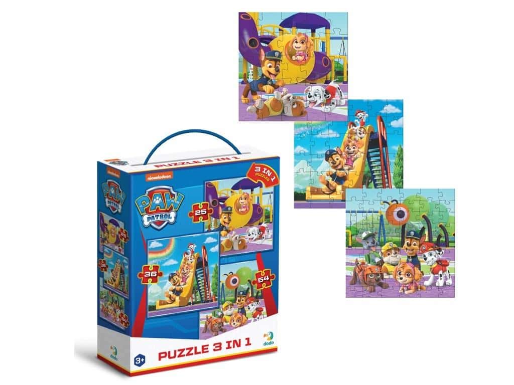 Paw Patrol Puzzle 3in1 The Playground - perfect as a gift for children
