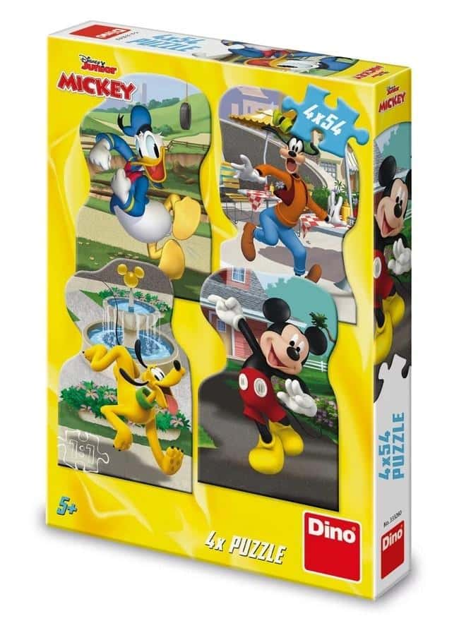 Mickey Mouse Puzzle 4in1 - 4x54 pieces - perfect as a gift