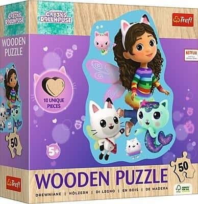 Happy Gabby Puzzle 50 Wooden Contour - Develop your child's imagination!