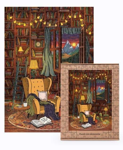 Nadwyraz.com Puzzle 500 For the bookworm - perfect as a gift