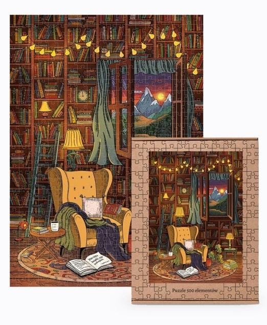 Nadwyraz.com Puzzle 500 For the bookworm - perfect as a gift