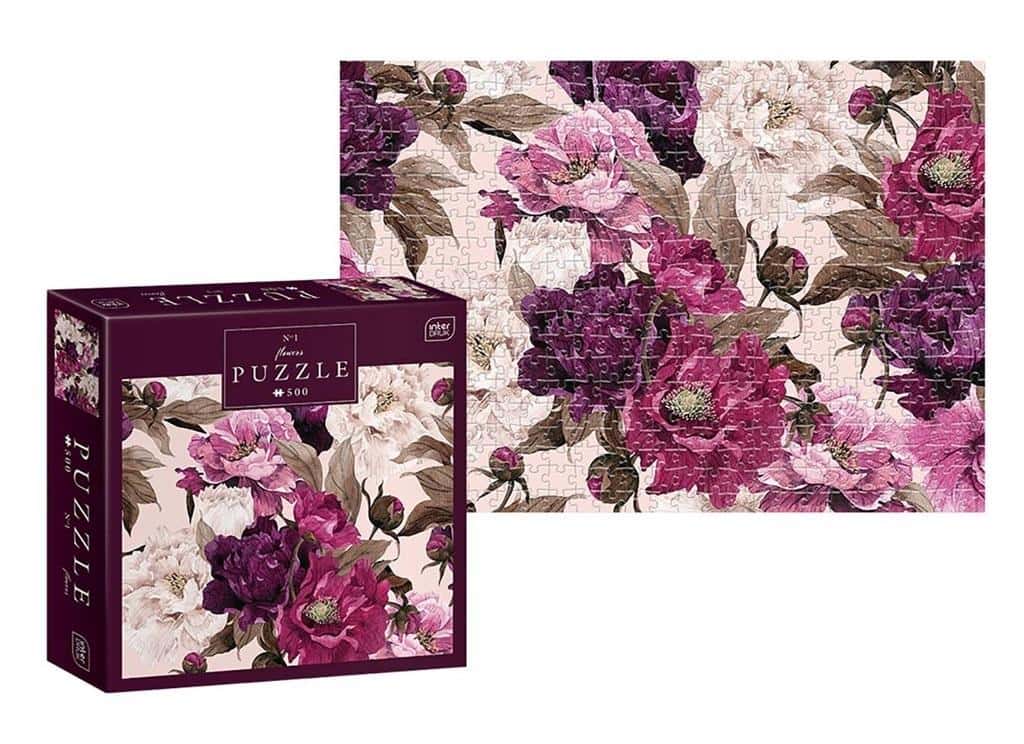 Puzzle Flowers - Puzzle 500 pieces with flower motif