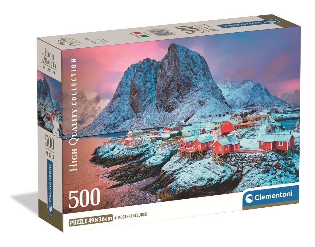 Ateneum Puzzle 500 pieces Hamnoy Village Norway - escape to Norway!