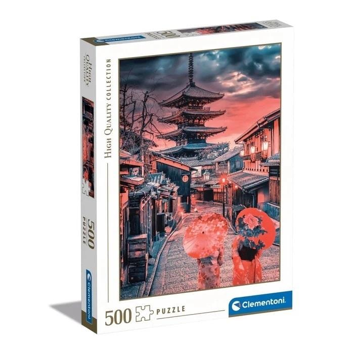 Clementoni Puzzle 500 pieces High Quality Evening in Kyoto - perfect as a gift