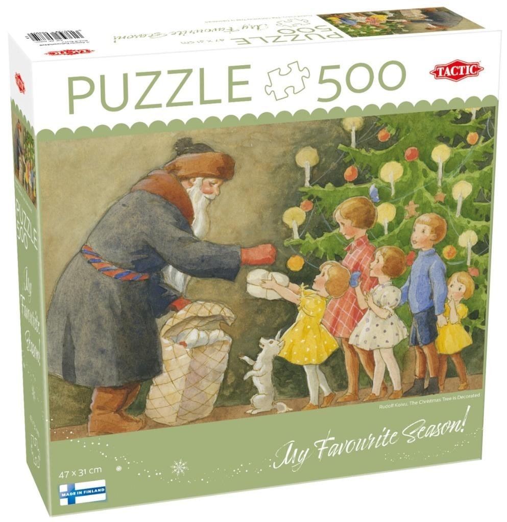 Puzzle - Decorating the Christmas tree - 500 pieces - perfect as a gift