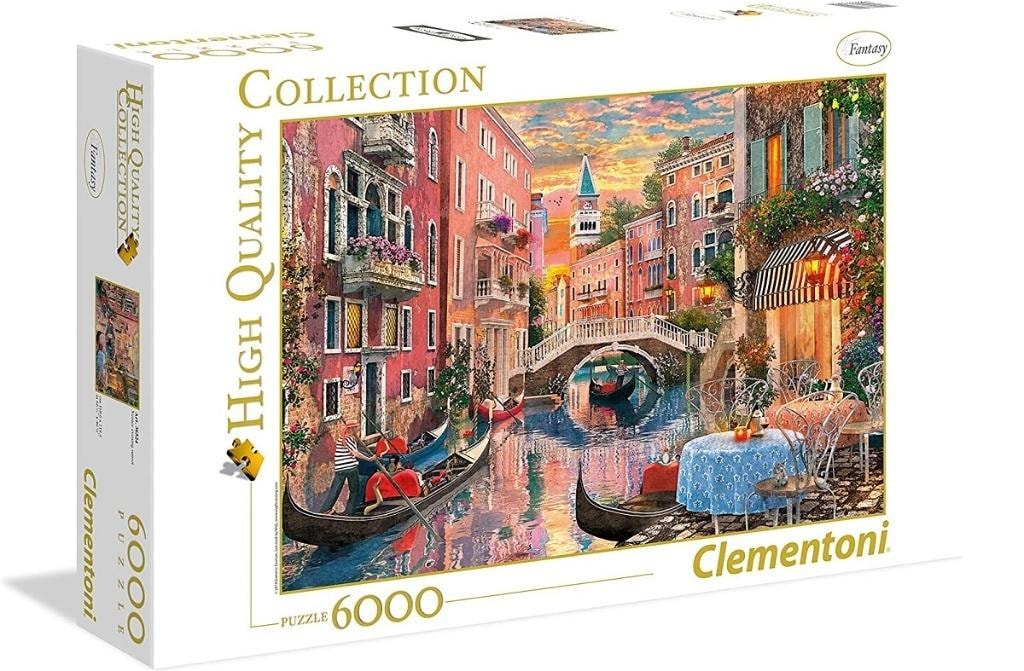 Clementoni Puzzle High Quality 6000 elementów Wenecja wieczorem zachód słońca