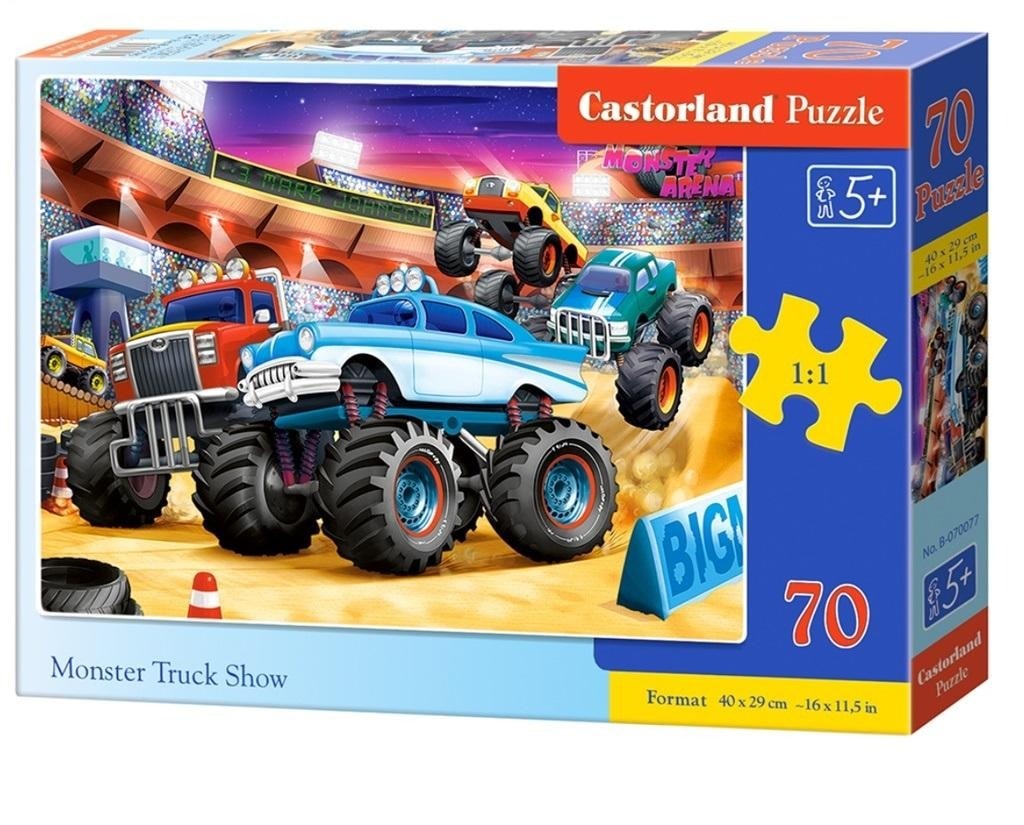 Castorland Puzzle 70 pc. Monster Truck Show - Puzzle for little motorsport fans