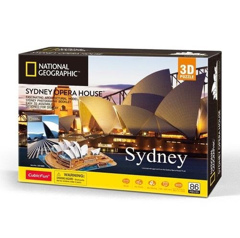 National Geographic 3D Puzzle Sydney - 86 pieces to build