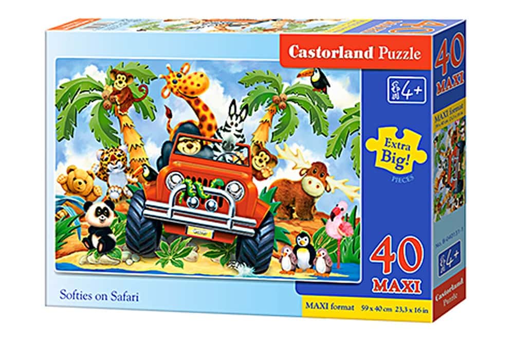 Castorland Puzzle 40 maxi Journey through Safari - perfect puzzle for small hands