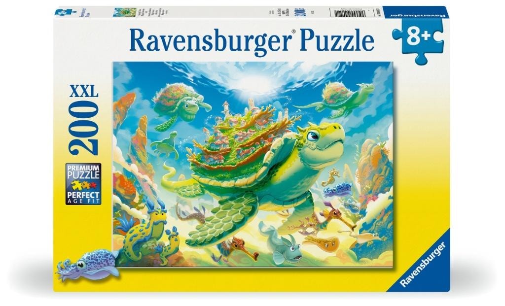 Ravensburger 2D Puzzle for children: Turtle, 200 pieces - educational fun