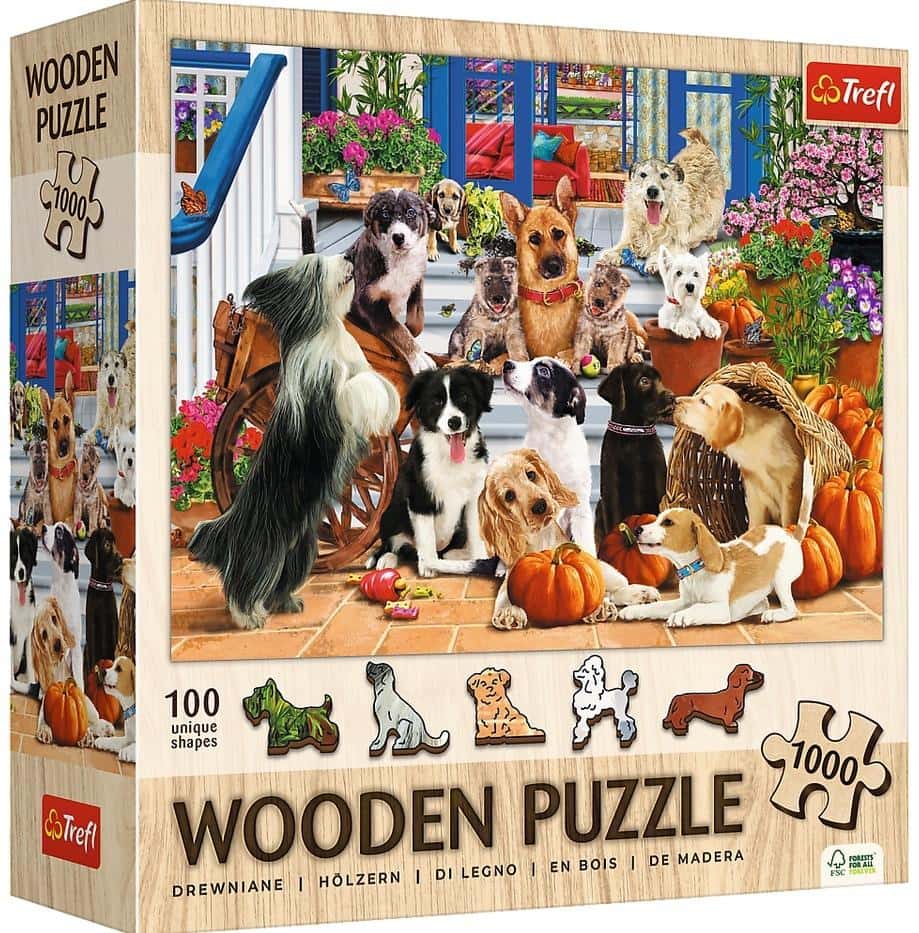 Interlitho Wooden puzzle 1000 pieces Dog Friendship - perfect as a gift