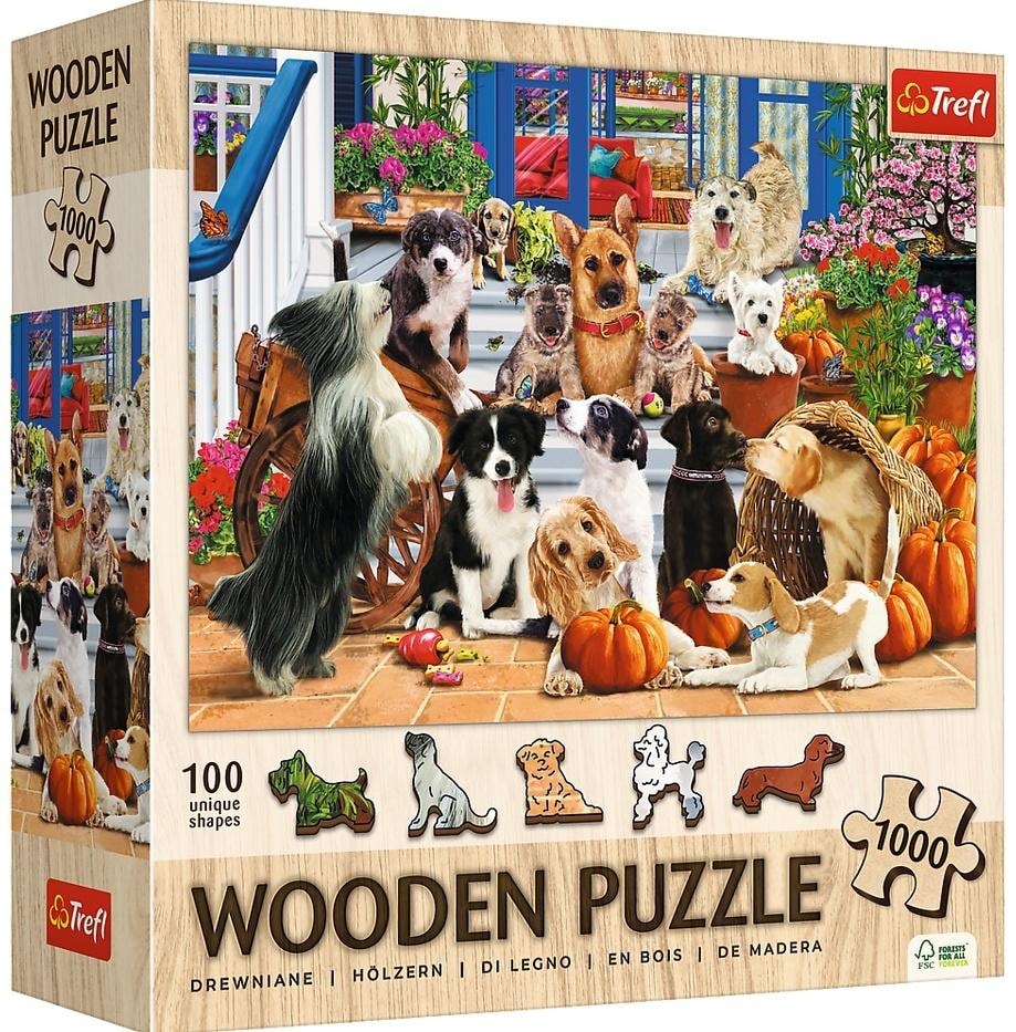 Interlitho Wooden puzzle 1000 pieces Dog Friendship - perfect as a gift