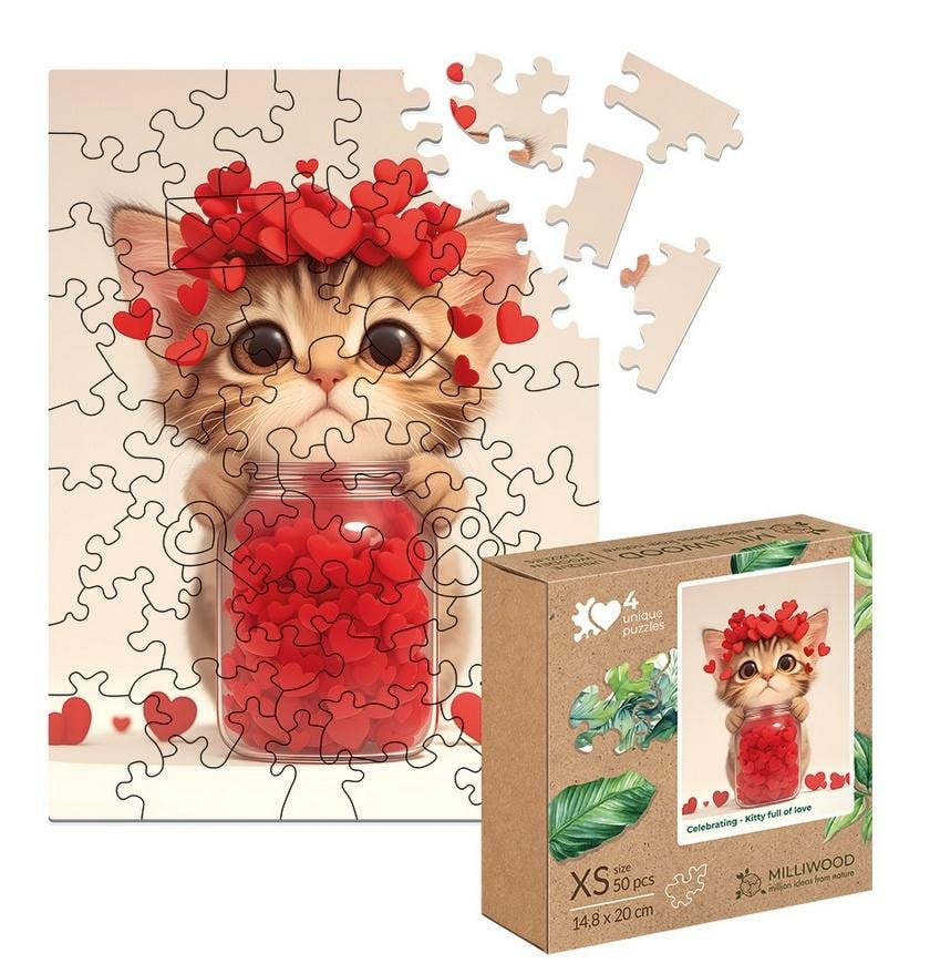 Alexander Wooden Puzzle Kitten Full of Love - 50 pieces