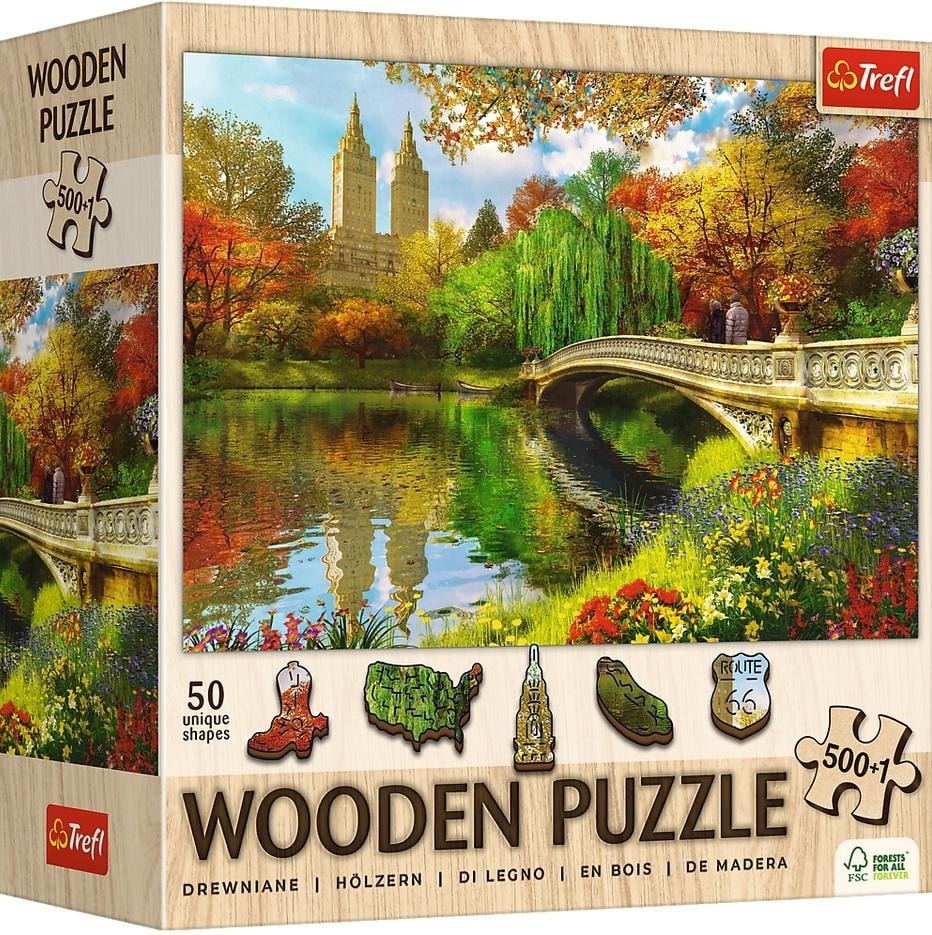 Wooden Puzzle Central Park Manhattan - Jigsaw 500+1 pieces