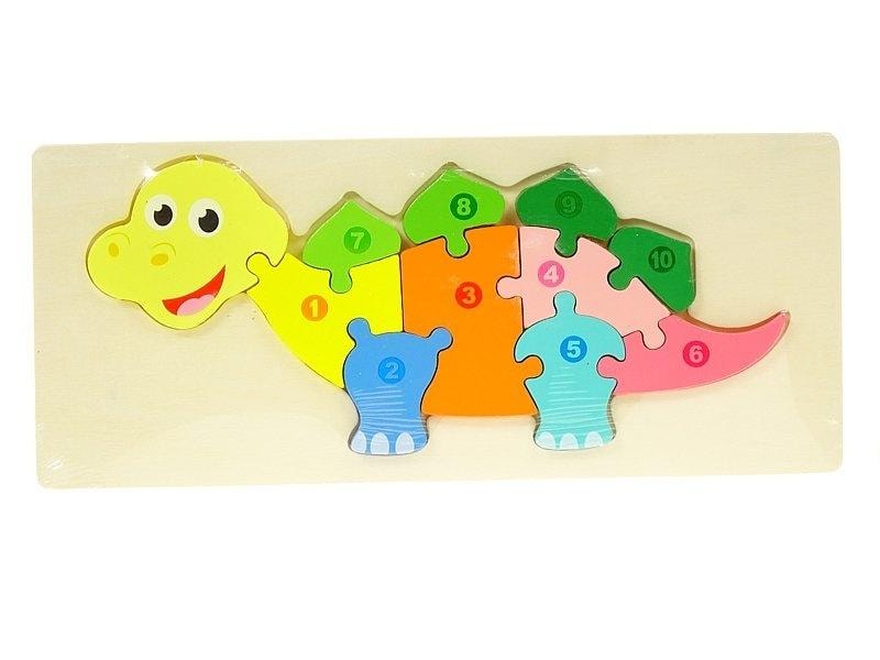 Wooden Dinosaur Puzzle - Educational toy for children