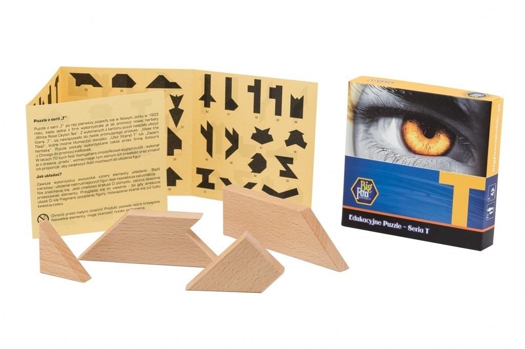 Big Fun Republic Wooden puzzle T series - logic game for everyone