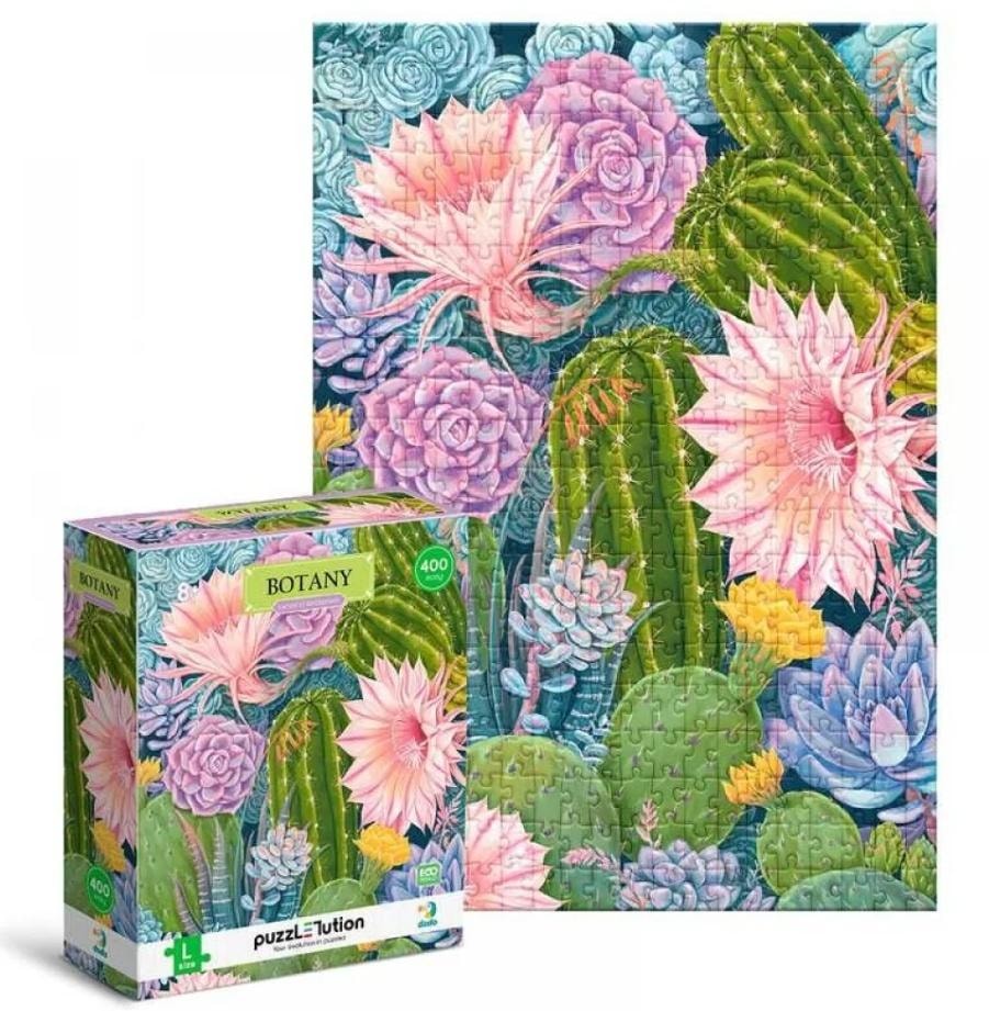 DoDo Puzzle Easy-L Botanica: Cacti and Succulents - Puzzle for everyone