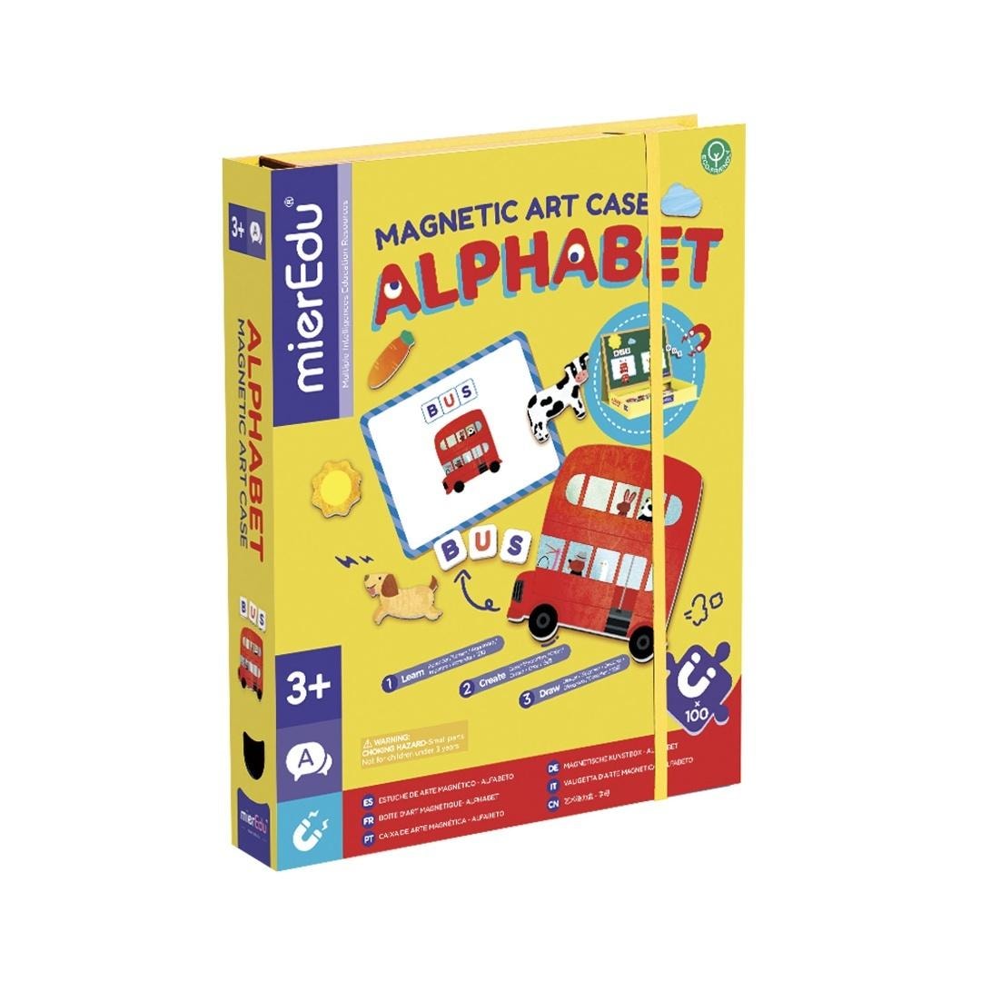 mierEdu Magnetic Puzzle Art Case - Alphabet - educational fun for children