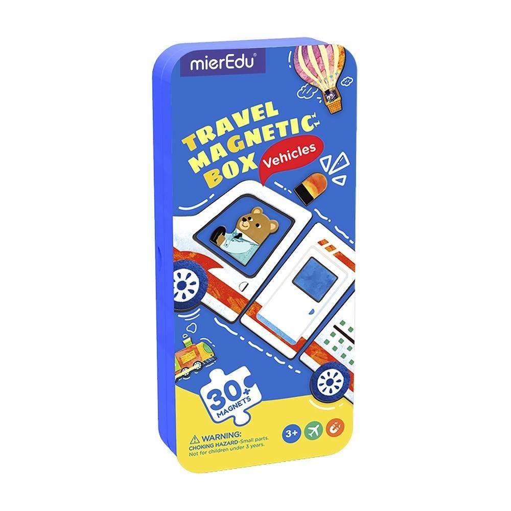 mierEdu Magnetic Puzzle Vehicles - creative fun for children