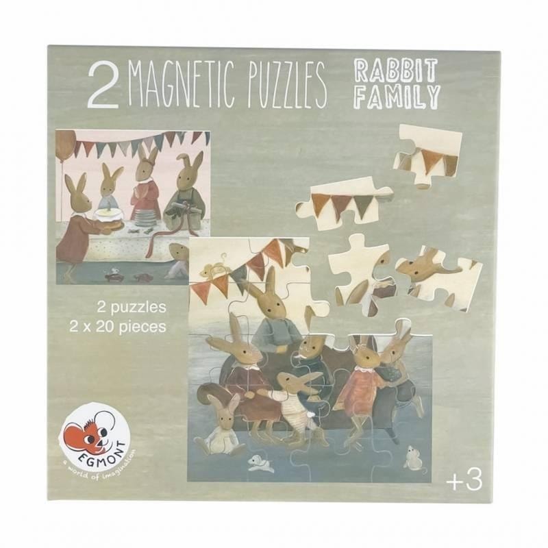 Egmont Toys Magnetic Puzzle Rabbit Family - perfect as a gift