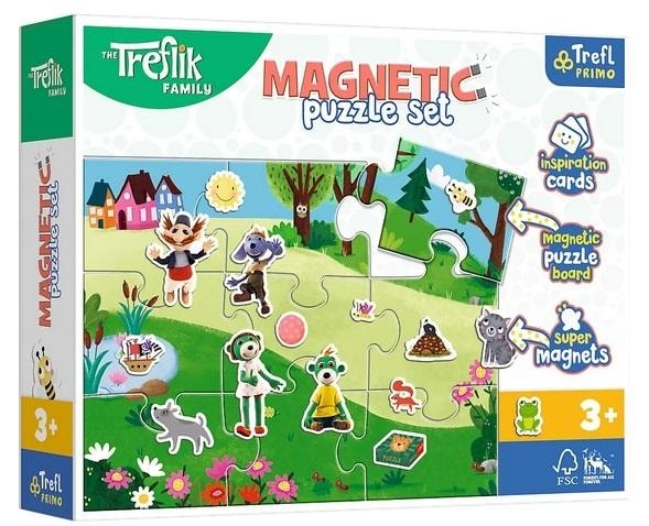 Trefl Magnetic puzzle Treflik Day - creative fun for children
