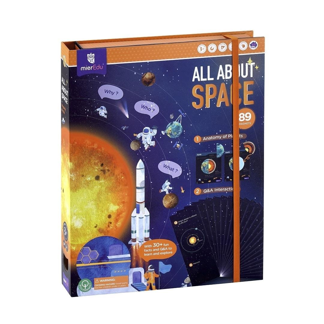 mierEdu Magnetic Puzzle All About Space - Educational toy for children