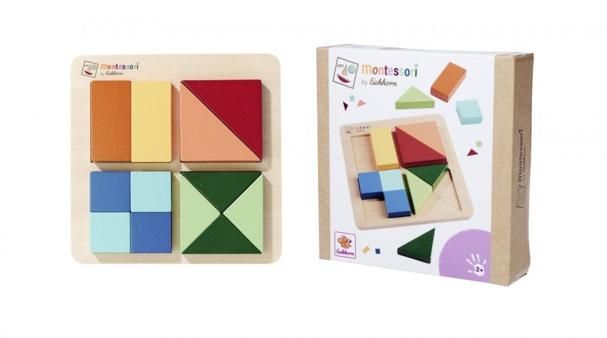 Eichhorn Montessori Puzzle with different shapes - educational toy for your child