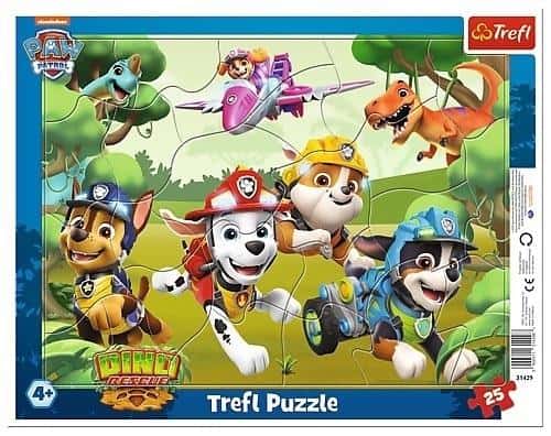 Paw Patrol Frame Puzzle - Stunt Tricks of the Puppies 25 Pieces