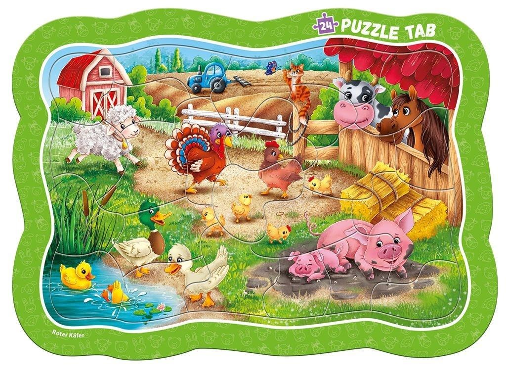 Roter Kafer Frame puzzle Farm - educational toy for children