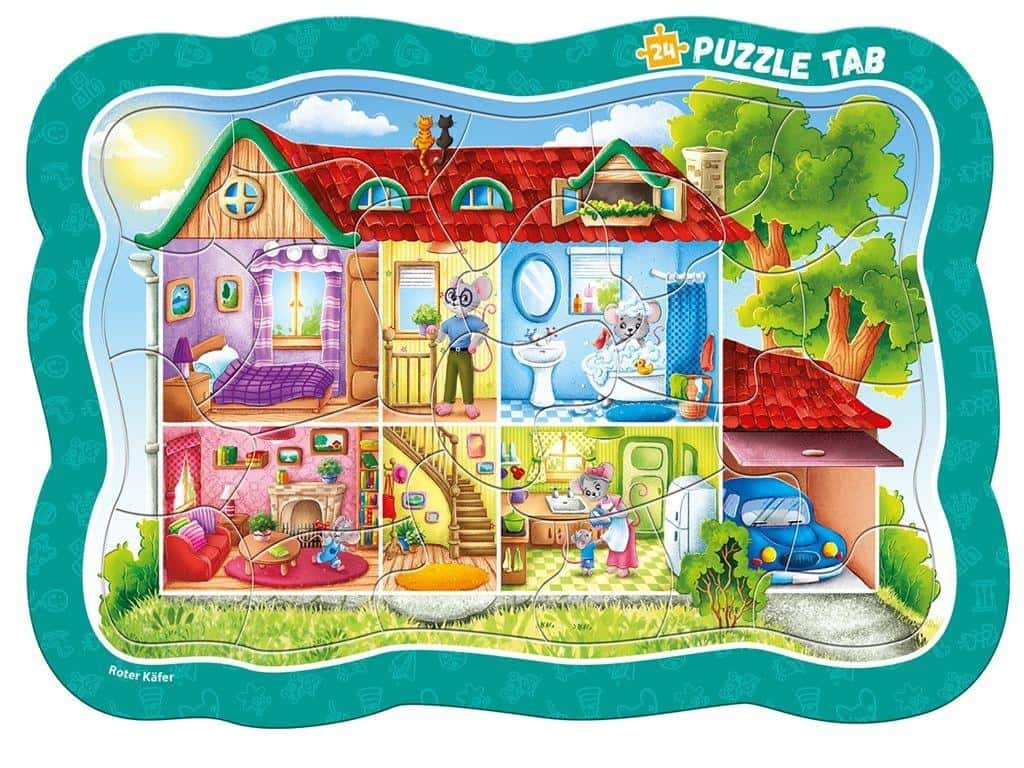 Roter Kafer Frame puzzle Mouse House - educational fun for children
