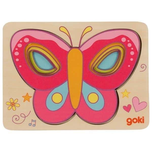 Goki Layered Butterfly Puzzle - educational puzzle for children