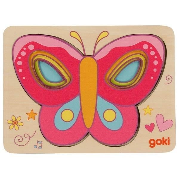 Goki Layered Butterfly Puzzle - educational puzzle for children