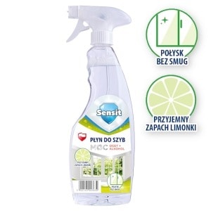 SENSIT Lemon Glass Cleaner 500 ml - shiny surfaces without streaks