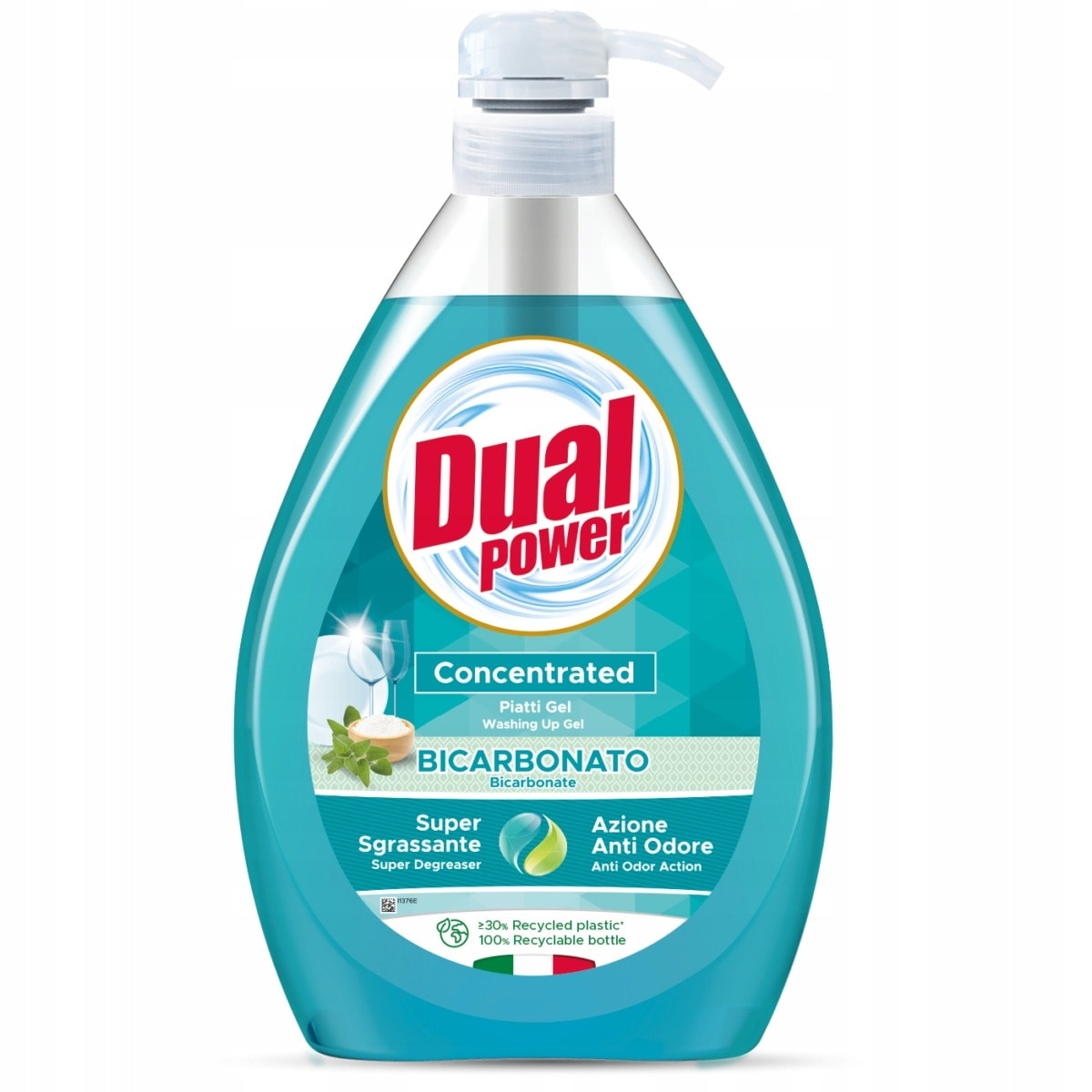 Dual Power Dishwashing Liquid Bicarbonato 1L - freshness and power in one