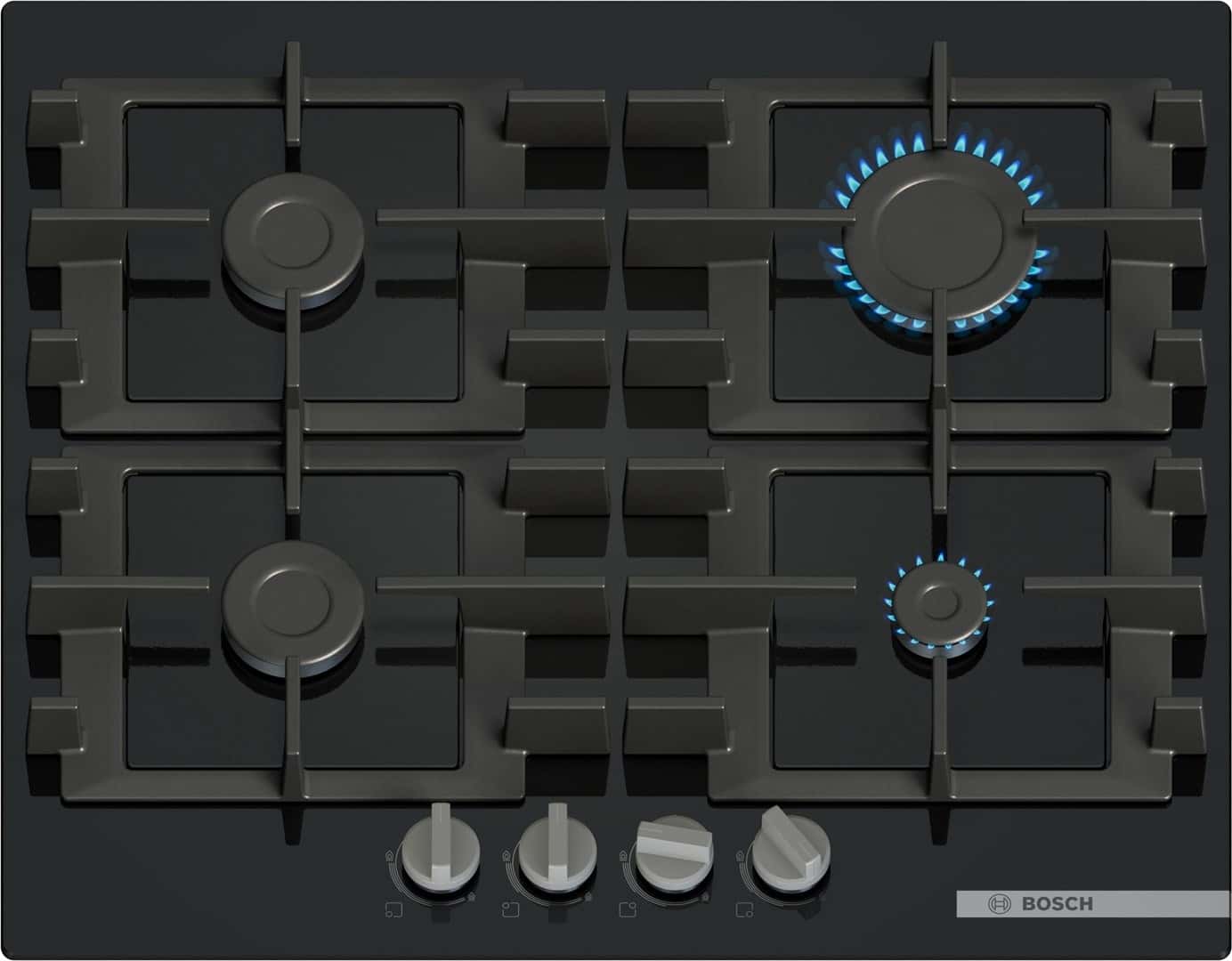 Bosch PNP6B6K40 - Gas hob with four burners for your kitchen