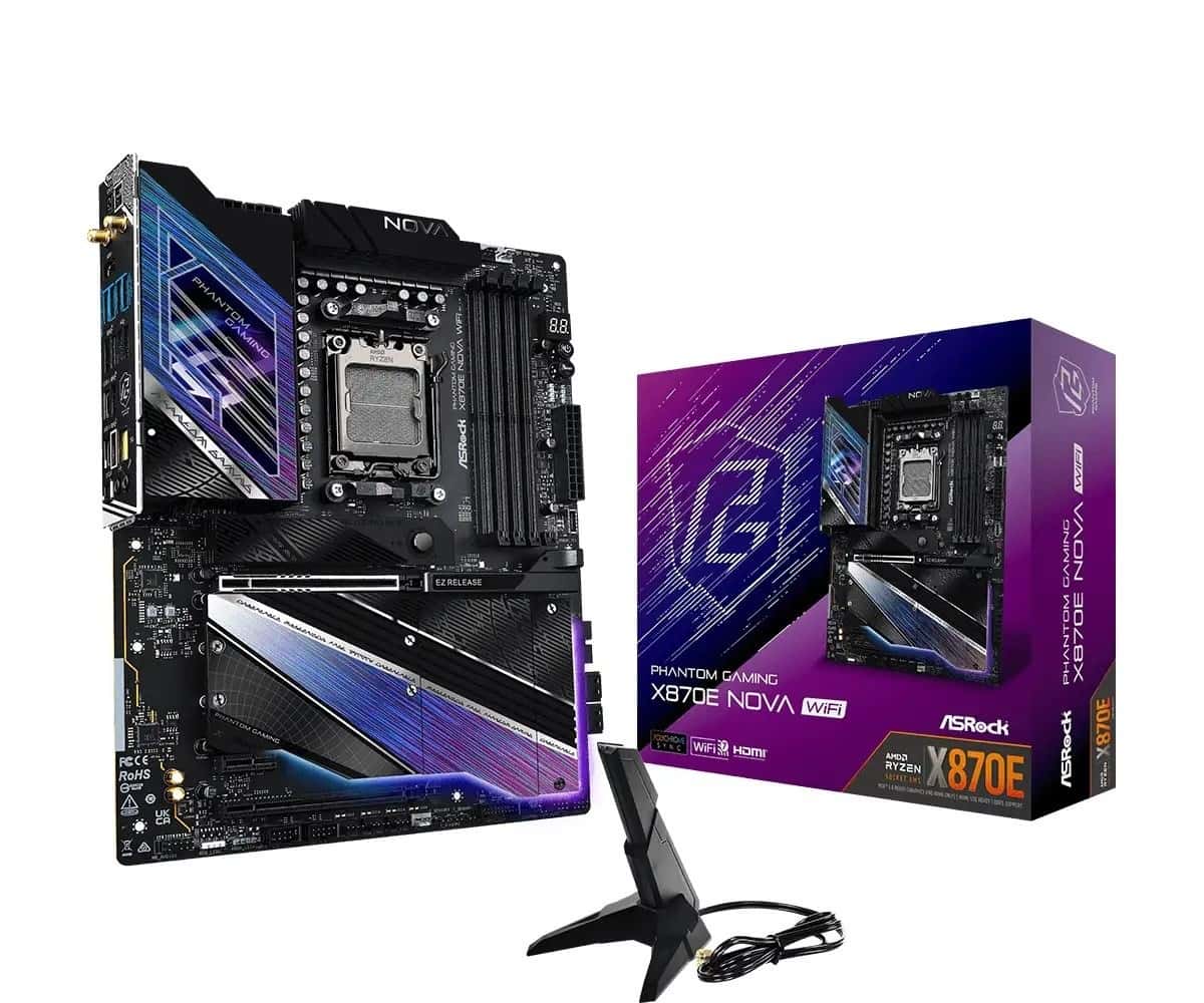 ASRock X870E Nova WiFi - ATX Motherboard for Demanding Users