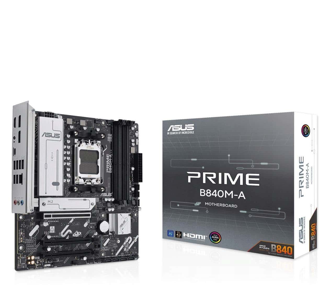 ASUS PRIME B840M-A-CSM - AMD B840 Socket AM5 micro ATX Motherboard