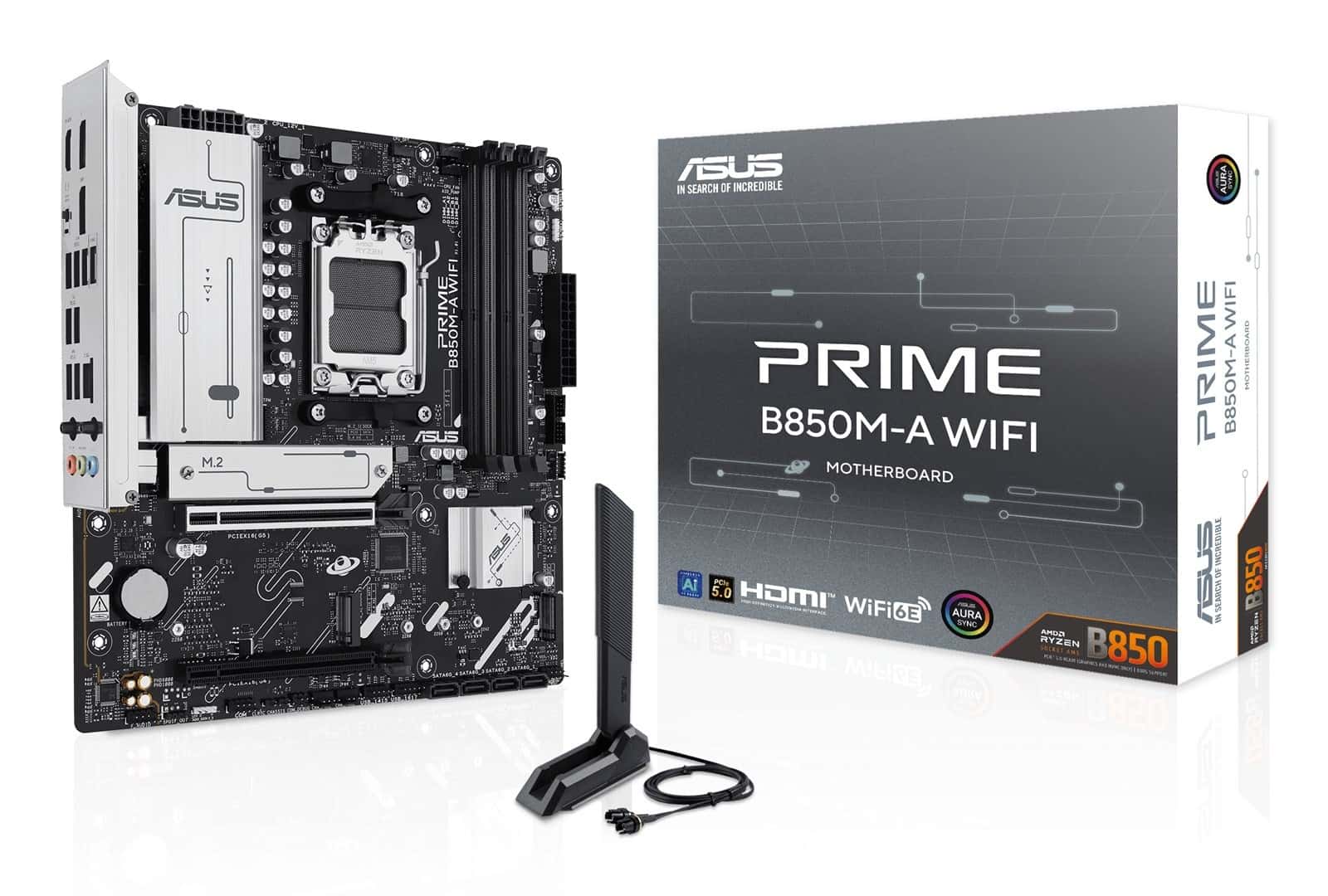 ASUS PRIME B850M-A WIFI - Micro-ATX Motherboard with Wi-Fi
