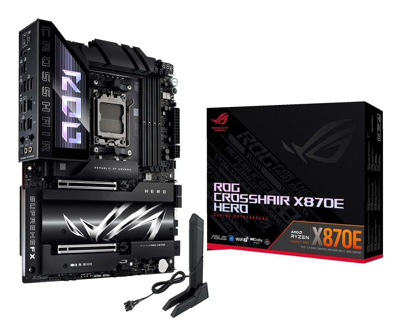 ASUS ROG CROSSHAIR X870E HERO - Motherboard for demanding gamers
