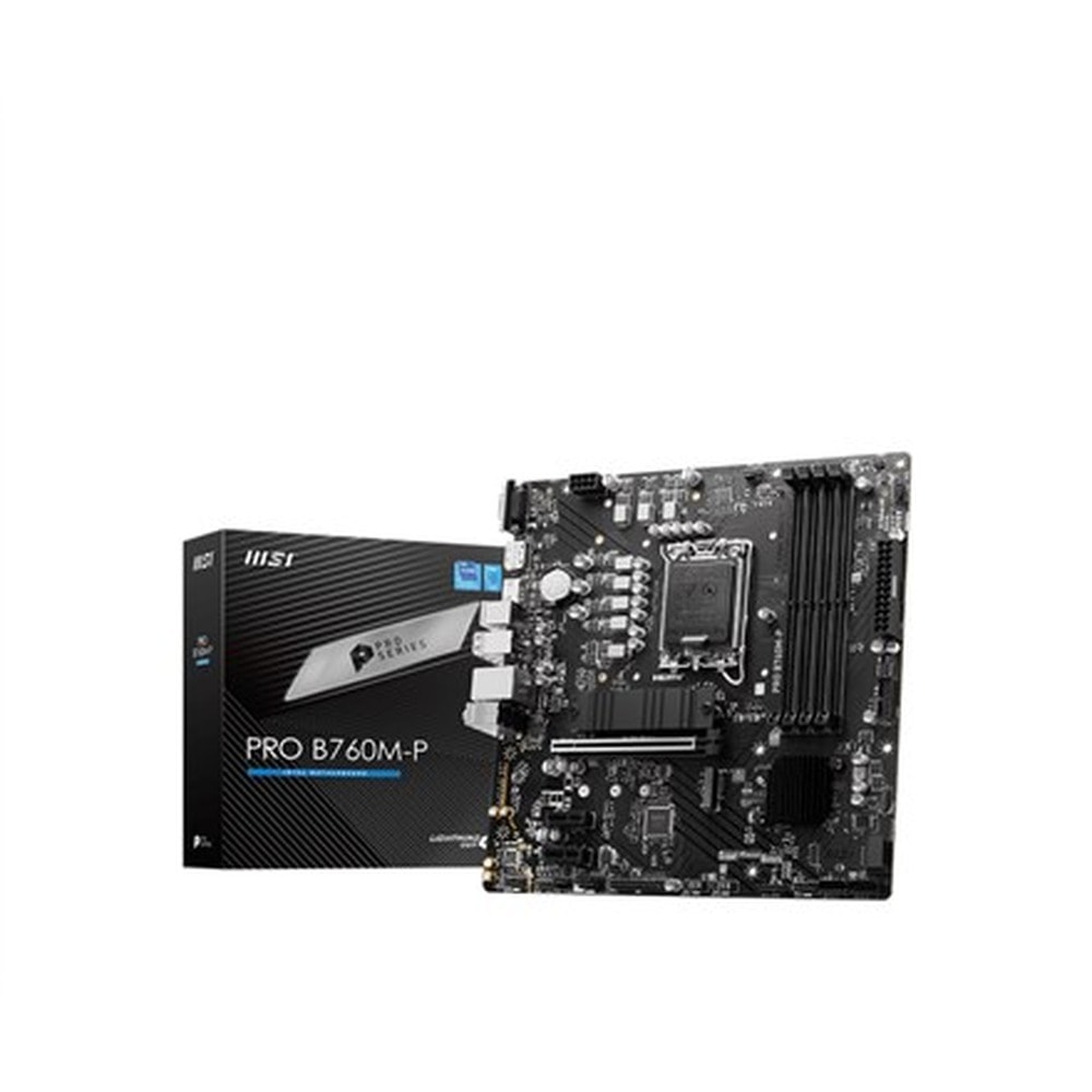 MSI PRO B760M-P - Micro-ATX Motherboard for Intel, ideal for your PC