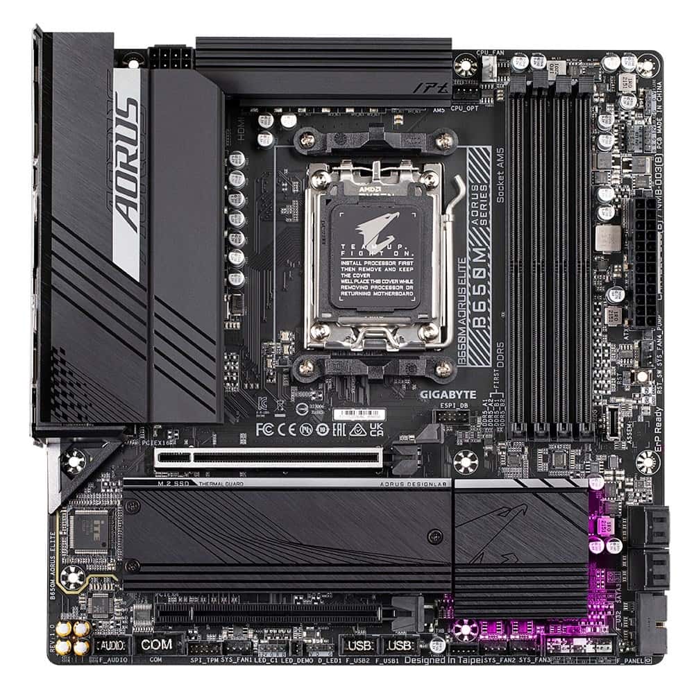 Gigabyte B650M AORUS ELITE - AM5 mATX DDR5 Motherboard for Gamers