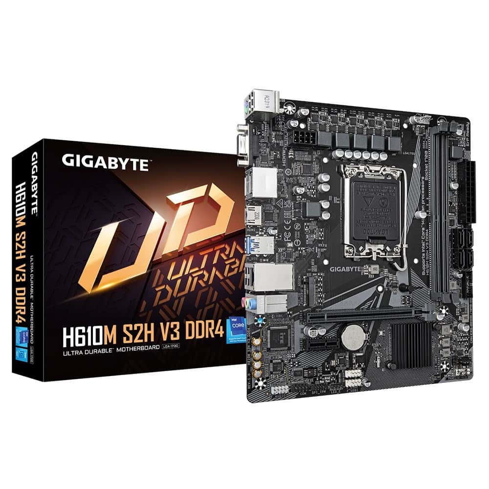 Gigabyte H610M S2H V3 DDR4 - Micro ATX Motherboard for Intel