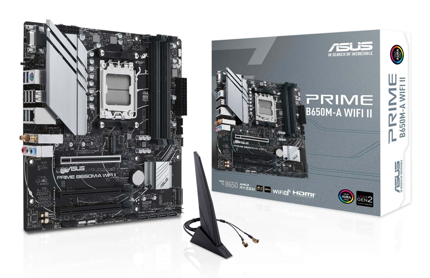 ASUS PRIME B650M-A WIFI II - Micro-ATX Motherboard for AMD Ryzen